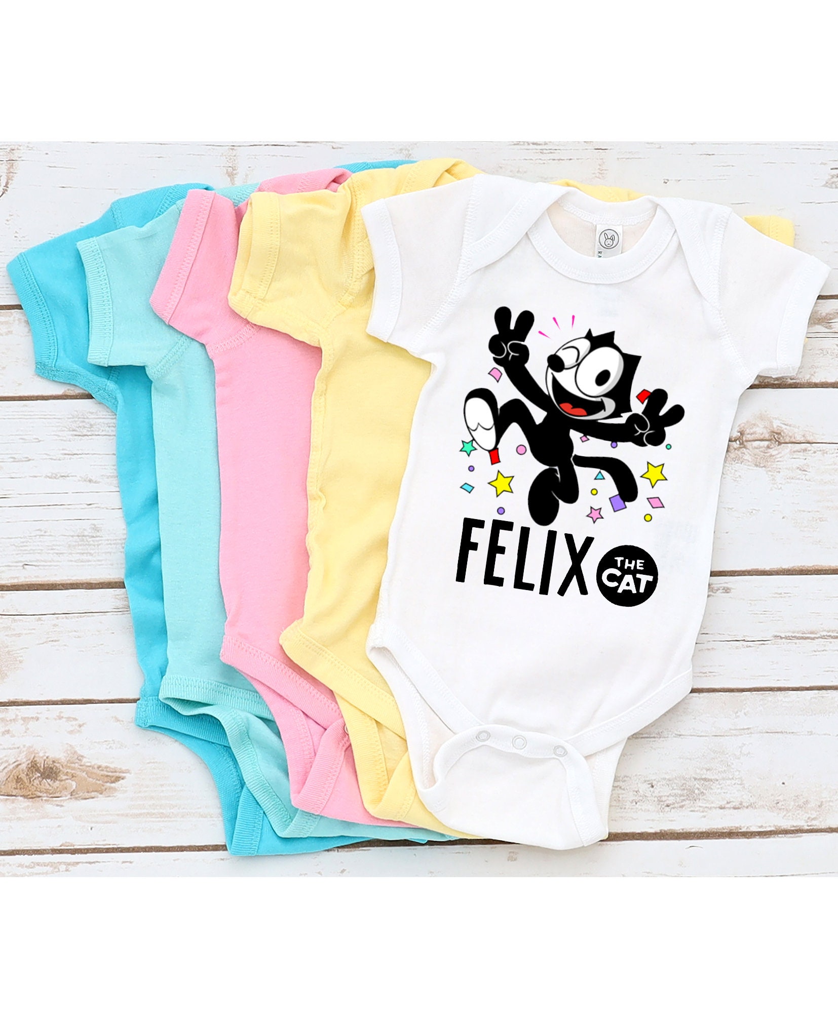 Felix the Cat Cute Onesie Funny Baby Apparel Infant Bodysuit Newborn Outfit Onepiece Great Baby
