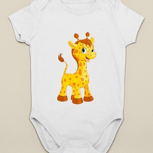 I Love Giraffes Baby Bodysuit Cute Safari Animal Baby Outfit Unisex Infant Onesie Baby Shower Gift for Animal Lovers Zoo Theme Baby Clothes