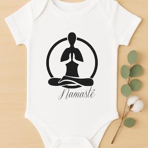 Namaste Baby Onesie: Zen Meditation Bodysuit for Spiritual Newborns - Mindful Yoga Infant Gift