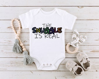 The Snuggle is Real Onesie, cute baby bodysuit newborn outfit one-piece Great Shower Gift