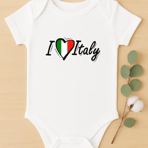 Adorable Italian Flag Baby Onesie - Patriotic Infant Bodysuit for Italy Lovers and Heritage
