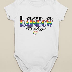 Rainbow Miracle Baby Onesie: Soft Cotton Bodysuit for Newborns After Loss - Shower Gift & Announcement