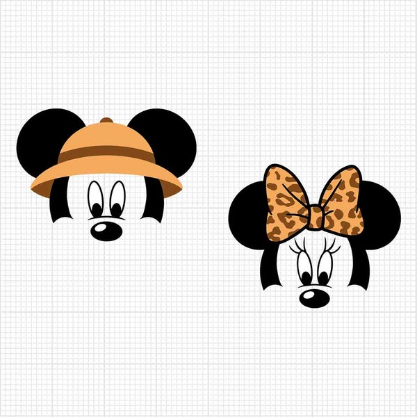Safari Hat, Mickey Minnie Mouse, Vacation Trip, Animal Kingdom, Svg and Png Formats, Cut, Cricut, Silhouette, Instant Download