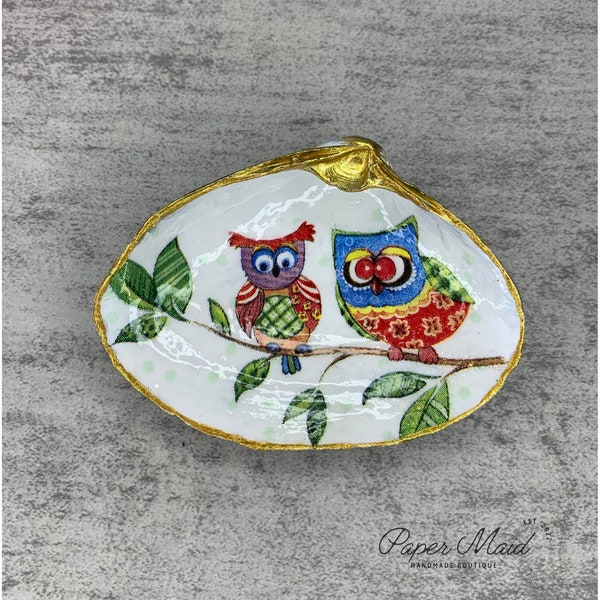 Cartoon Owls Ring Dish