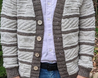 100% Indian Wool Cardigan Sweater