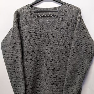 Women&#39;s handmade sweater, gray pullover