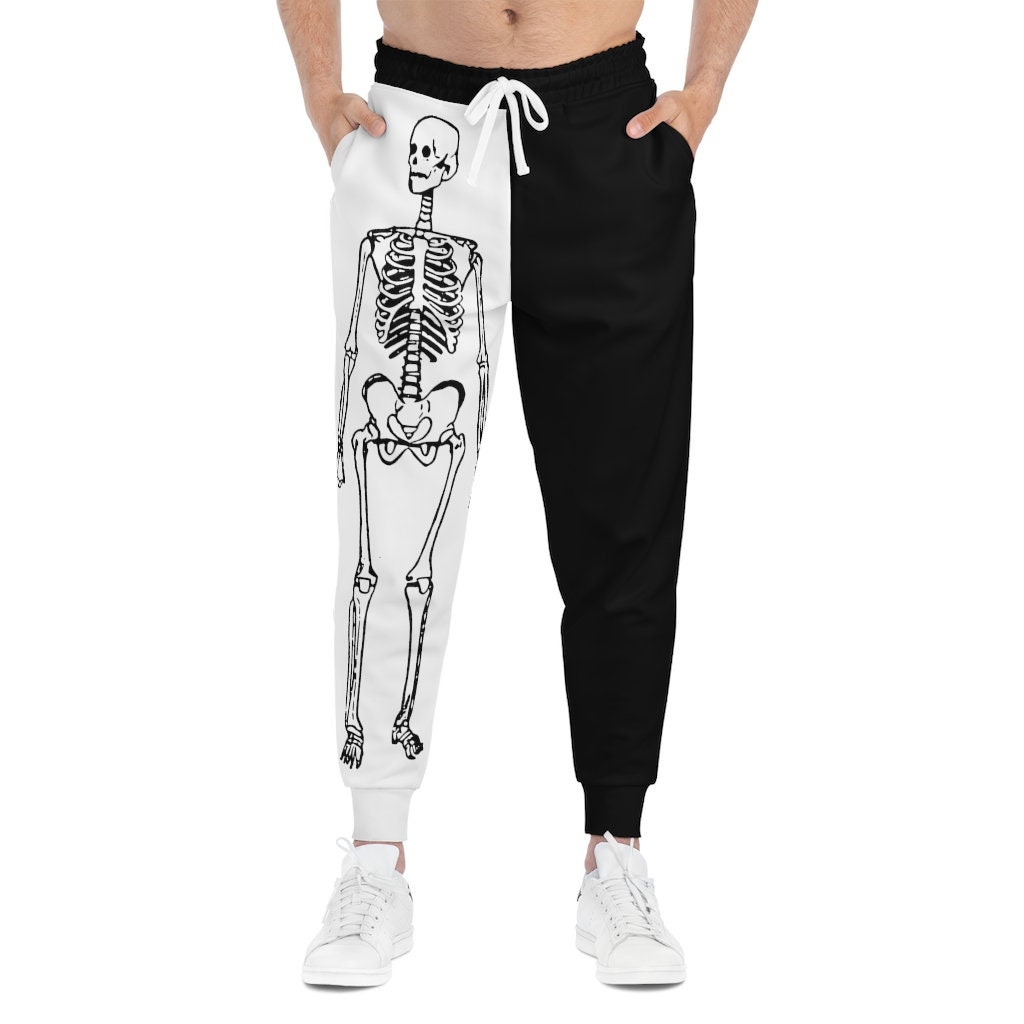 Athletic Joggers - Skeleton Halloween Print Color