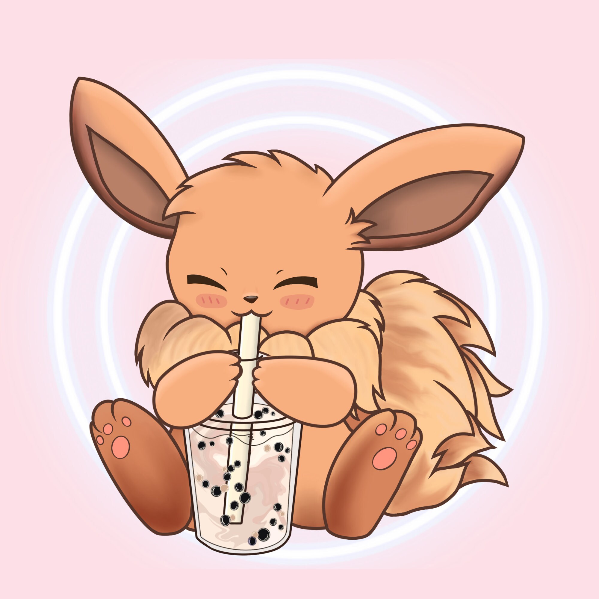 eeveelution drinks stickers☆NEOGEOPET