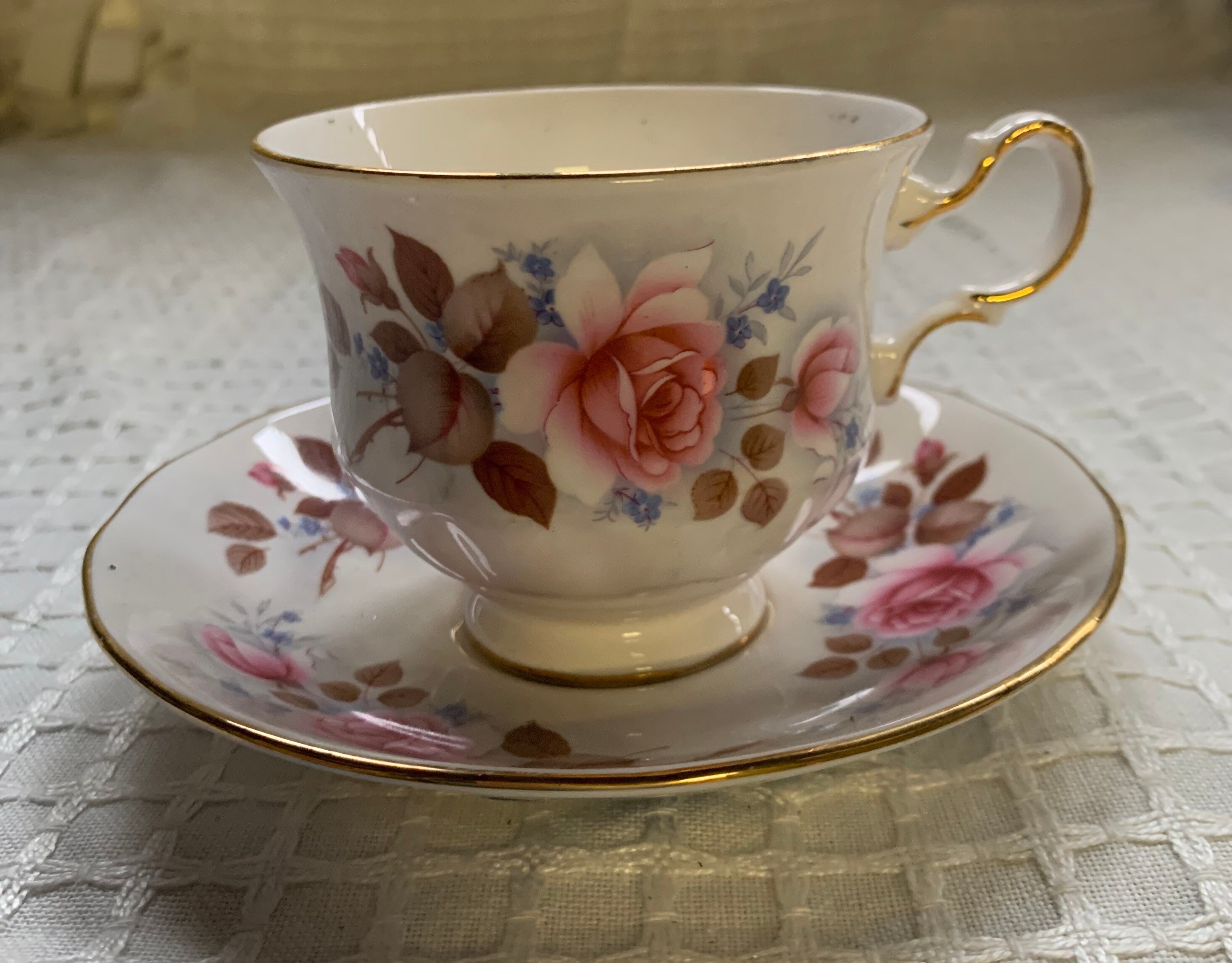 クイーンアンカップ＆ソーサー - Etsy 日本