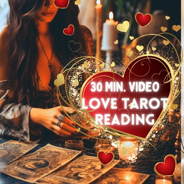 EMERGENCY READING - 16 HOUR Delivery! 30 Minute Tarot Reading, Specific Person Love Reading, Video Reading, In-Depth Love Reading