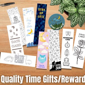 Cartes de temps de qualité pour enfants