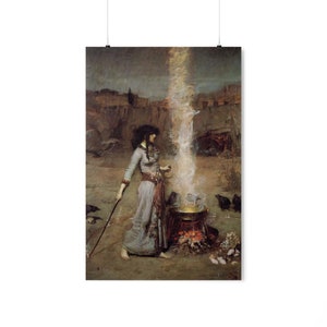 The Magic Circle ~ John William Waterhouse ~ Cheap - Best Seller - Premium Matte Vertical Posters