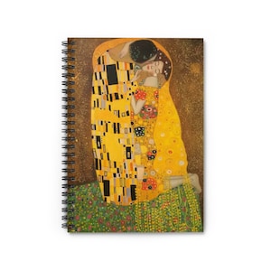 The Kiss - Gustav Klimt - Cheap - Best Seller - Spiral Notebook - Ruled Line - Teacher Gift