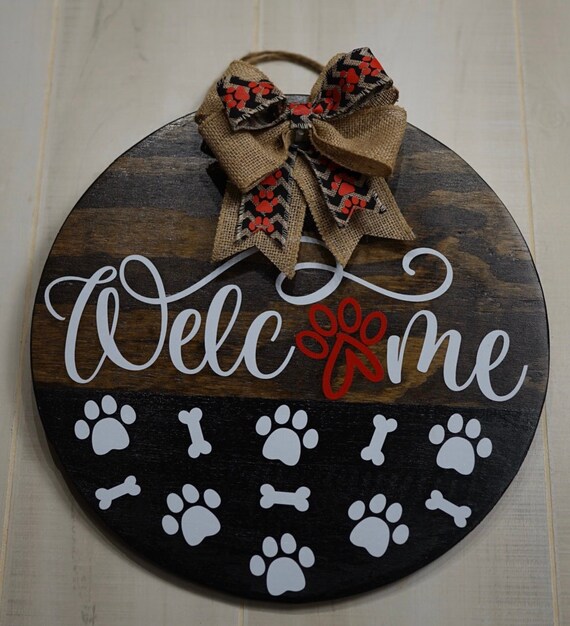 Dog Paw Door Hanger Dog Door Hanger Pets Door Etsy