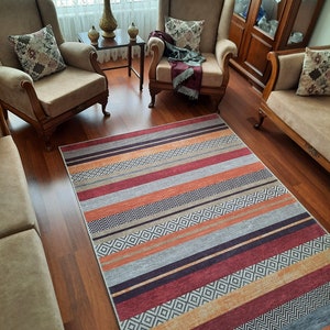 Rug For Living Room, Rug 2x3, Vintage Turkish Rug, Red Vintage Rug, Antique Turkish Rug, Chenille Rug, Luxury Vintage Rug For Living Room