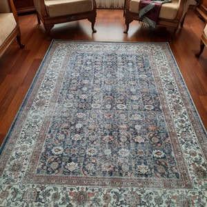 Turkish Floral Area Rug: Custom Size Oriental Hallway Runner