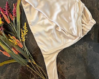 Satin Lined Jersey Hijab Cap: Tie Back Underscarf