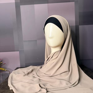 Premium Chiffon Scarf Hijab Soft High Quality Luxury Scarves Islamic Muslim Women Plain Wraps