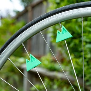 6x Mountain Bike Decorations, Mountain Bike Accessories, Mountain Spoke Decorations, Outdoor Bicycle Spoke Decoration, Nature Bike Decor