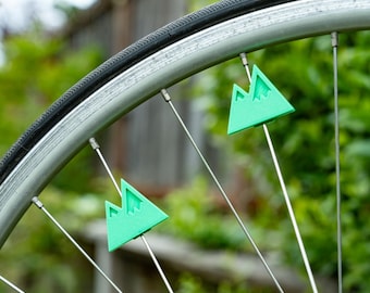 6x Mountain Bike Decorations, Mountain Bike Accessories, Mountain Spoke Decorations, Outdoor Bicycle Spoke Decoration, Nature Bike Decor