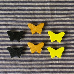 6x Moth Bike Spoke Decorations - Moth cycling accessories - bike gift for him or her - goblincore cyclist gift image 5