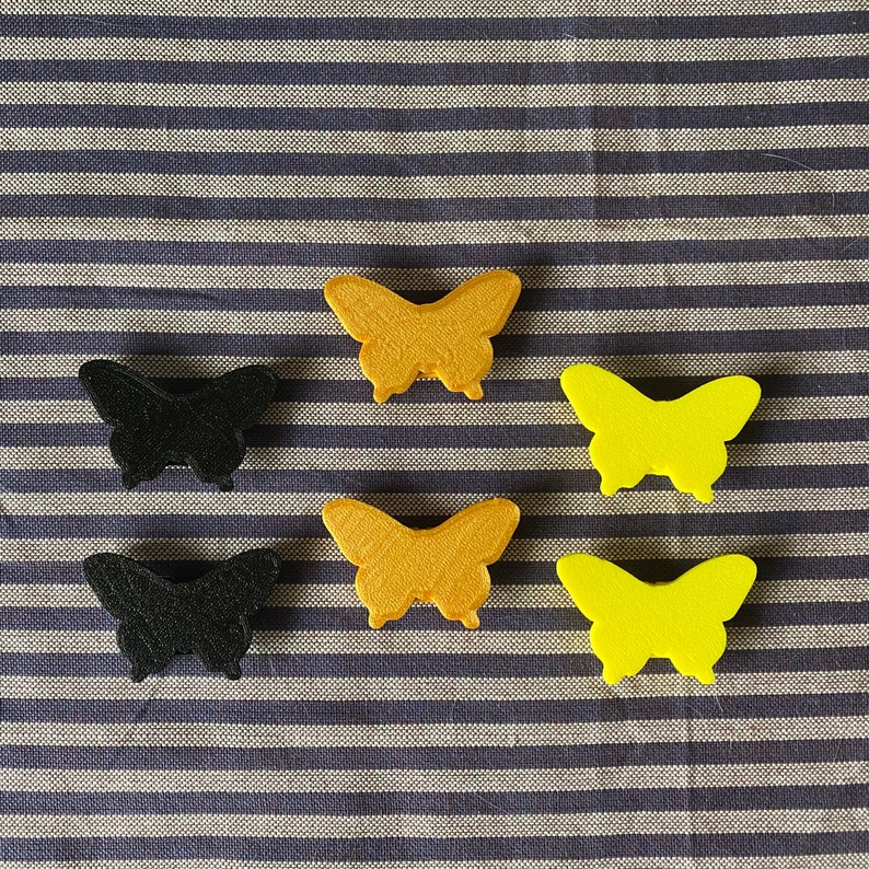 6x Moth Bike Spoke Decorations - Moth cycling accessories - bike gift for him or her - goblincore cyclist gift image 5