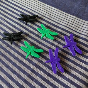 6x Dragonfly Bike Spoke Decorations, goblincore bicycle decorations, cute bike accessories, insect themed bike parts image 5