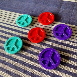 6x Peace symbol Bike Spoke Decorations hipster bike, hippie bike gift, cyclist gift, bike peace sign, bike protest signs, hippy bike gifts image 2