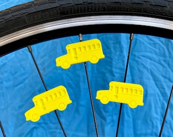 Bus Bike Spoke Decorations, Bus bicycle decorations, Bike Bus Gift, cute bike accessories for bike bus kids and leaders