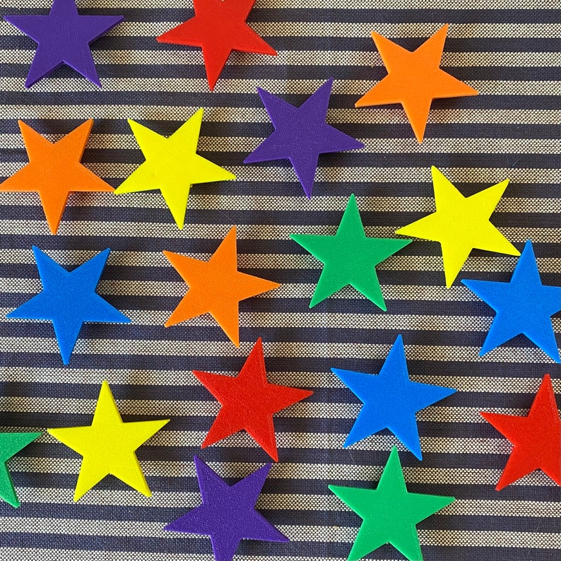 6x Star Bike Spoke Decorations, gift for cyclist, july 4th bike parade, patriotic bicycle, American ebike accessories image 6