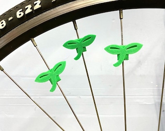 6x plant bike decoration - seedling bicycle spoke decoration - gift for gardener cyclist