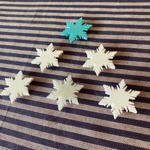 6x Frozen Snowflake Bike Decorations - winter bicycle decoration, bike accessories for her, bike gift for child image 4