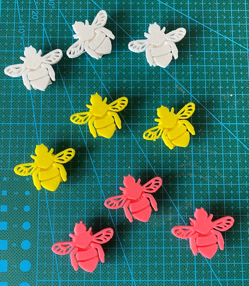 6x Bee Bike Spoke Decorations, bee bicycle decorations, bee bike accessories, bee themed bike parts image 5