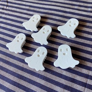 6 adornos fantasma para radios de bicicleta, adornos fantasma para bicicleta, lindos accesorios espeluznantes para bicicleta, piezas espeluznantes para bicicleta imagen 2