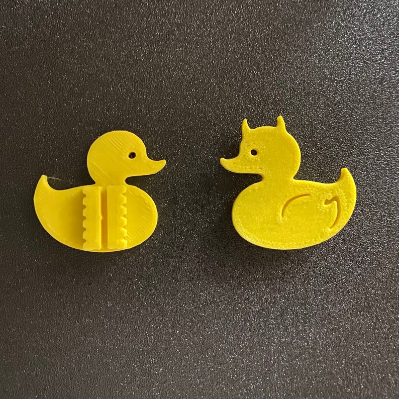 6x Duck Bike Spoke Decorations - rubber ducky bicycle decorations, rubber duck bike accessories, devil horns duck toy bike parts image 3