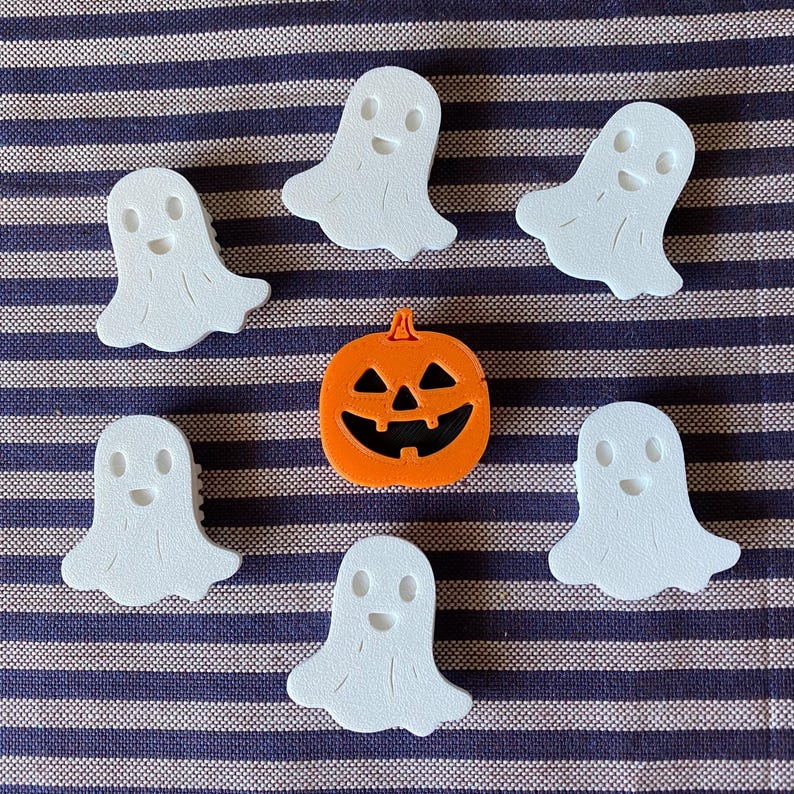 6 adornos fantasma para radios de bicicleta, adornos fantasma para bicicleta, lindos accesorios espeluznantes para bicicleta, piezas espeluznantes para bicicleta imagen 6