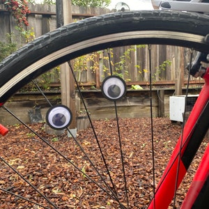 6 adornos de ojos saltones para bicicleta - regalo para ciclistas, regalo divertido para ciclistas, ángeles bíblicos precisos, accesorios modernos para bicicletas
