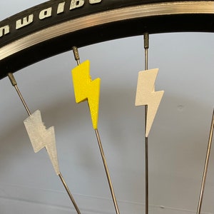 6x Lightning Bolt Bicycle Decorations, Lightning Bike Spoke Decorations, Lightning Flash Bike Accessories, Thor Electric Bicycle