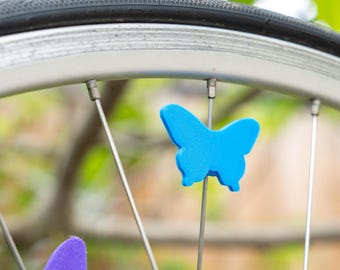 6x Butterfly Bike Spoke Decorations - Moth Decorations - bike gift for him or her - cyclist gift