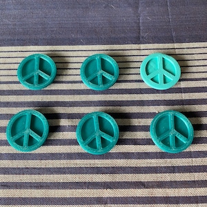 6x Peace symbol Bike Spoke Decorations hipster bike, hippie bike gift, cyclist gift, bike peace sign, bike protest signs, hippy bike gifts image 6