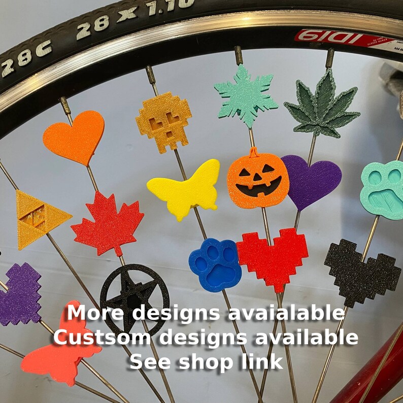 6x Peace symbol Bike Spoke Decorations hipster bike, hippie bike gift, cyclist gift, bike peace sign, bike protest signs, hippy bike gifts image 9