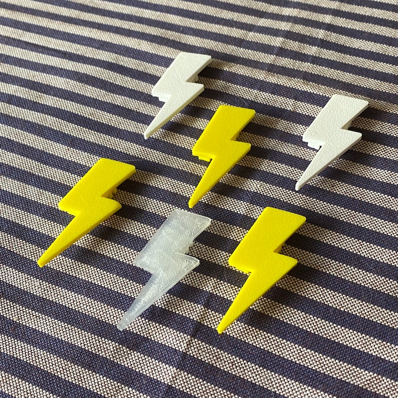 6 decorazioni per bicicletta a forma di fulmine, decorazioni per raggi per bicicletta a forma di fulmine, accessori per bici elettriche a forma di fulmine, decorazioni per bici elettriche Thor immagine 4