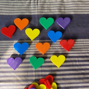 6x Heart Bike Spoke Decorations, valentines bicycle decorations, cute bike accessories, heart themed bike parts image 5