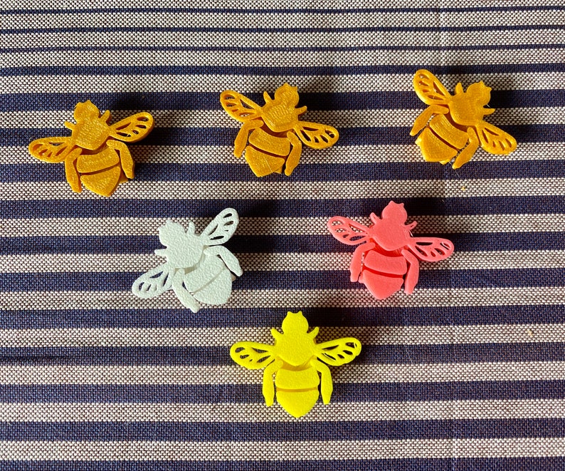 6x Bee Bike Spoke Decorations, bee bicycle decorations, bee bike accessories, bee themed bike parts image 6