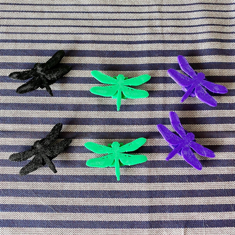 6x Dragonfly Bike Spoke Decorations, goblincore bicycle decorations, cute bike accessories, insect themed bike parts image 7