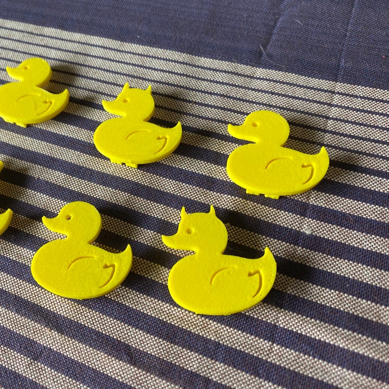 6x Duck Bike Spoke Decorations - rubber ducky bicycle decorations, rubber duck bike accessories, devil horns duck toy bike parts image 6