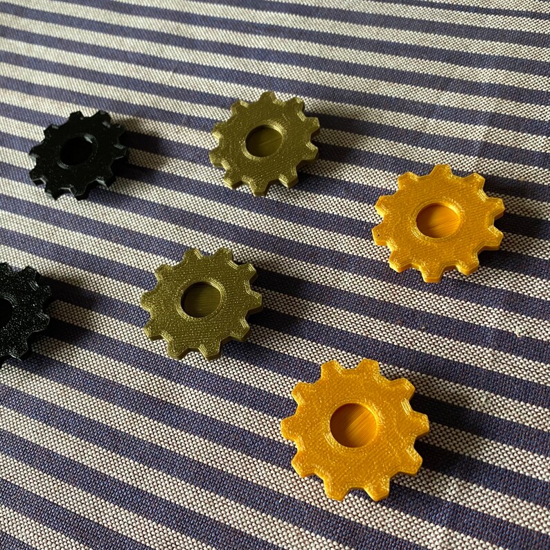Steampunk Bike Decorations, bicycle spoke decoration, steampunk theme bicycle, dieselpunk bike accessories, gear themed bike parts image 6