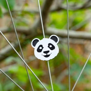 6x Panda Bike Spoke Decorations, Panda bicycle decorations, cute bike accessories, panda themed bike parts image 1