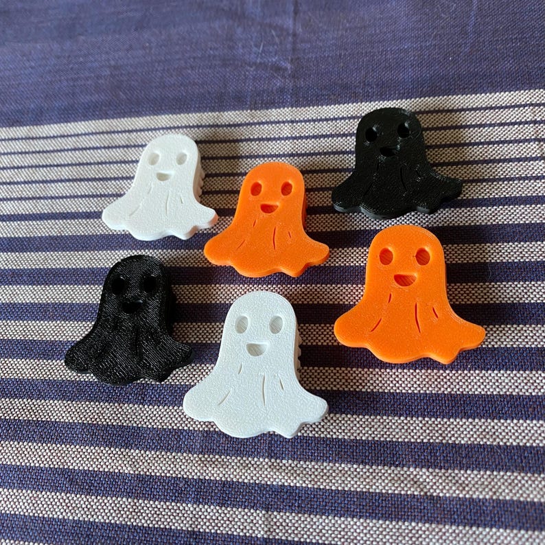 6 adornos fantasma para radios de bicicleta, adornos fantasma para bicicleta, lindos accesorios espeluznantes para bicicleta, piezas espeluznantes para bicicleta imagen 5