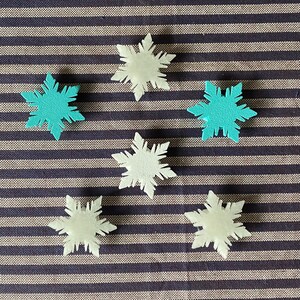 6x Frozen Snowflake Bike Decorations - winter bicycle decoration, bike accessories for her, bike gift for child image 6